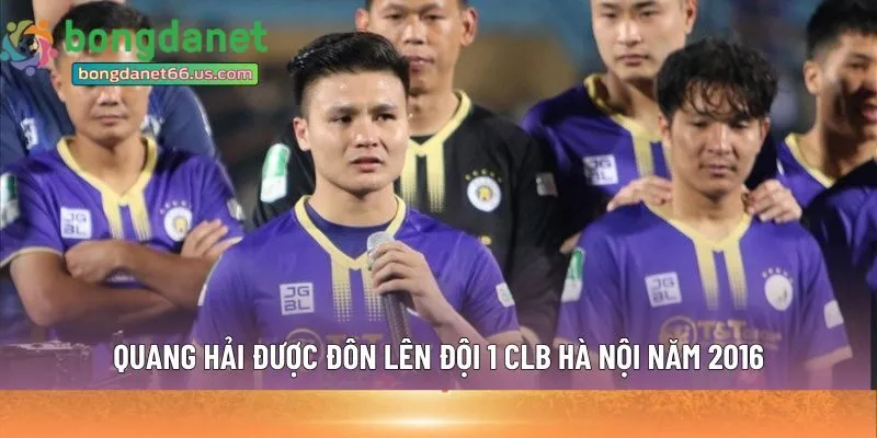 Quang Hải được đôn lên đội 1 CLB Hà Nội 